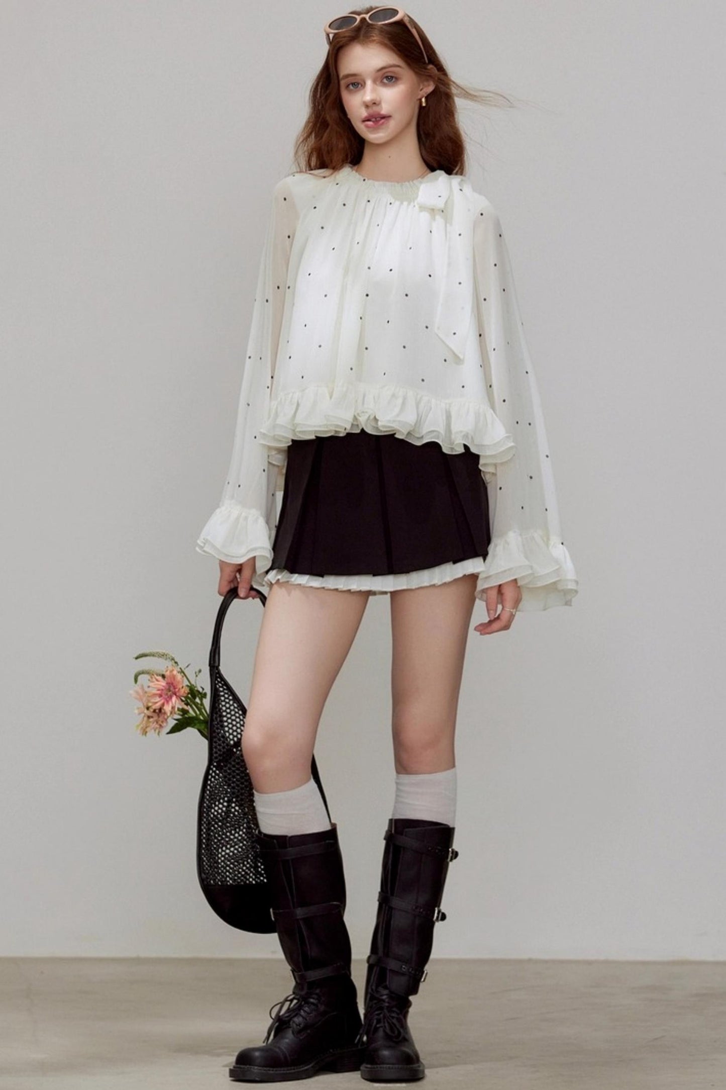 Autumn Ruffled Chiffon Shirt