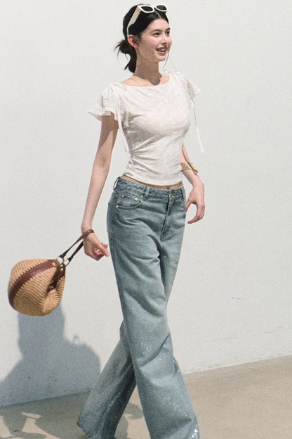 Breath of Spring Jacquard Top