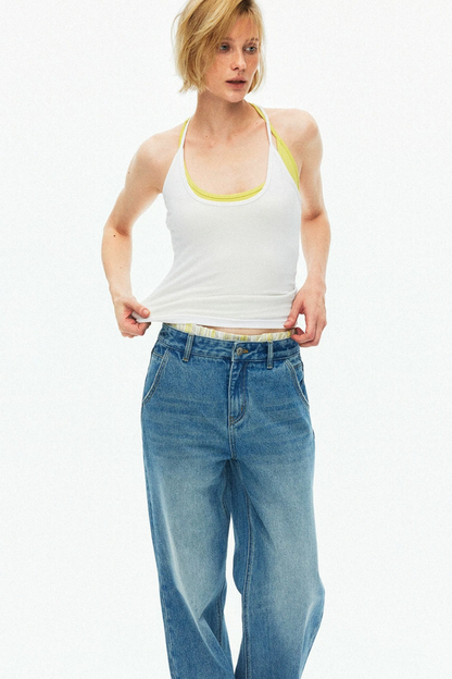 Cotton Vintage Washed Jeans