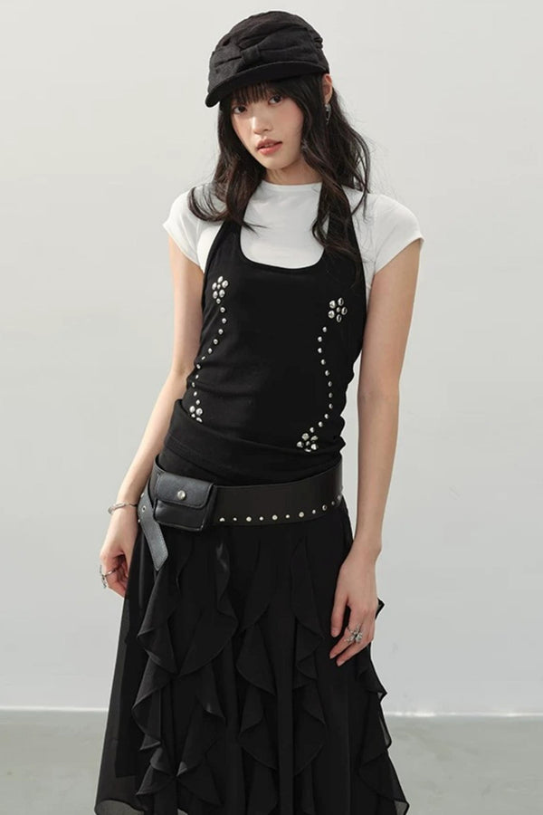 Black Swan Halter Top Set