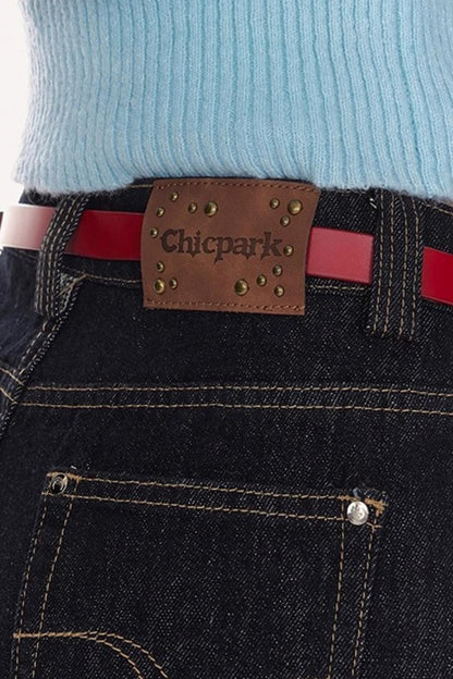 Vintage Heavy Cuffed Straight Pants