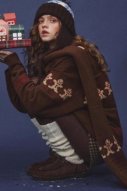 Gingerbread Man Fair Isle Sweater Set