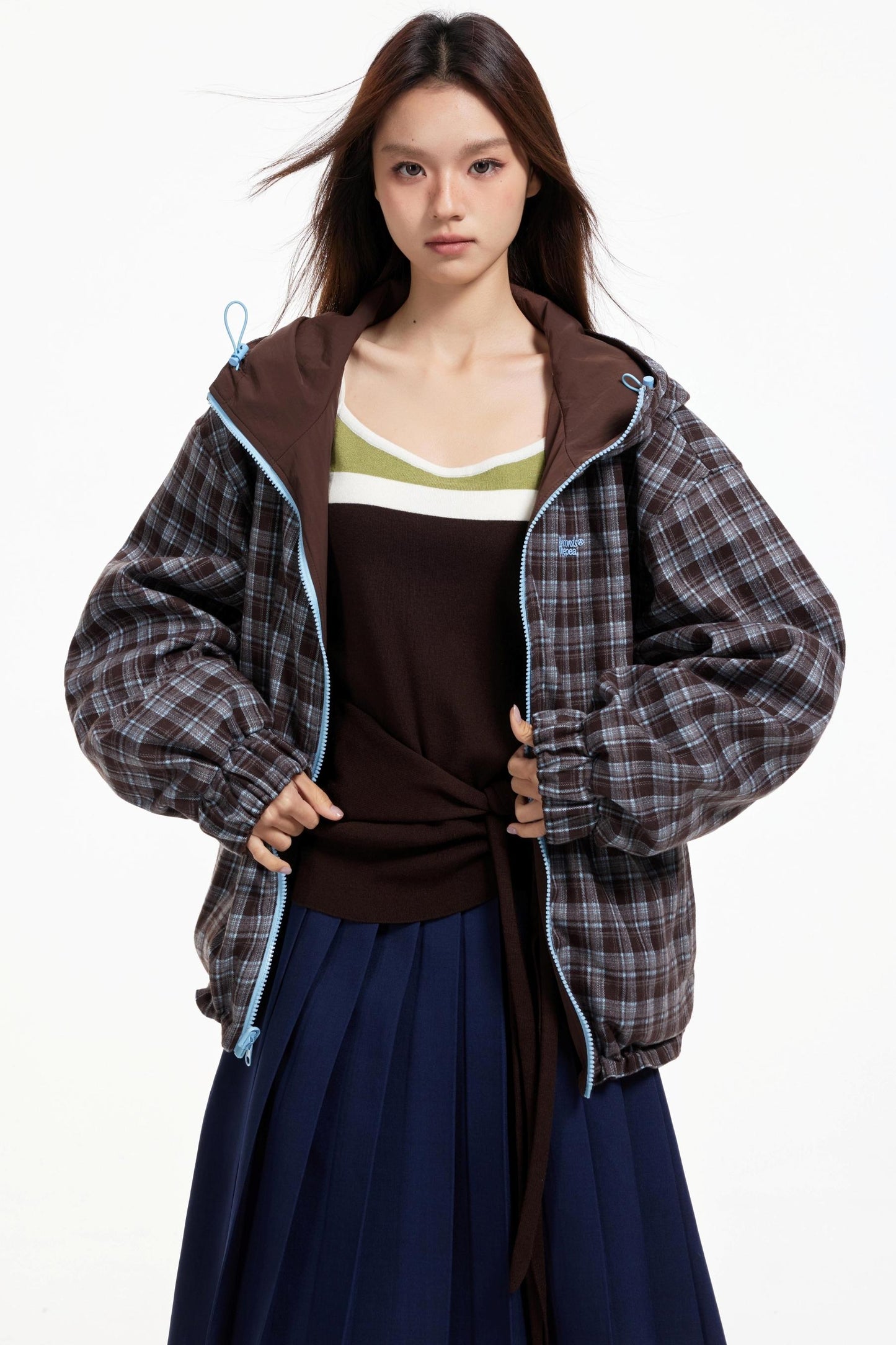 Lux Stripe Hooded Jacket Set-Up