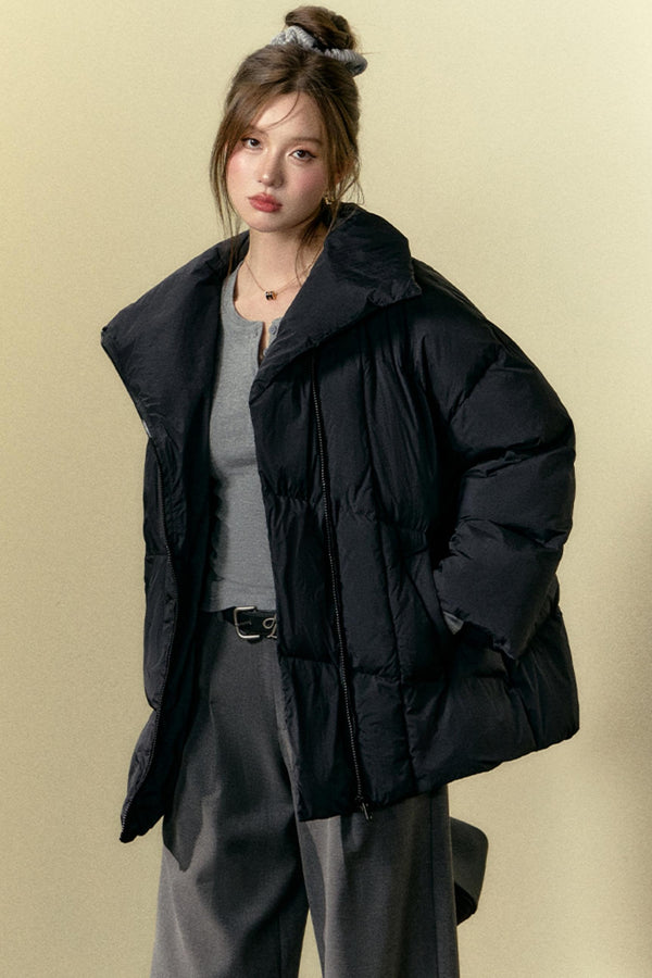 캐주얼 디자인 감각 면 재킷 