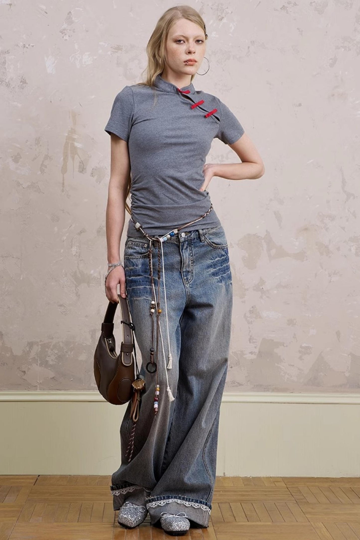 Slim Fit Colorblock Top