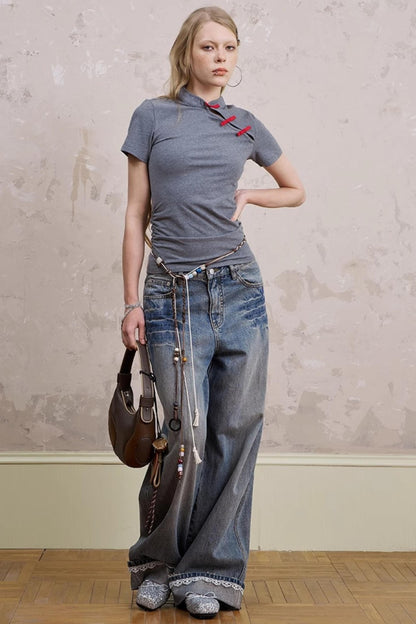 Slim Fit Colorblock Top