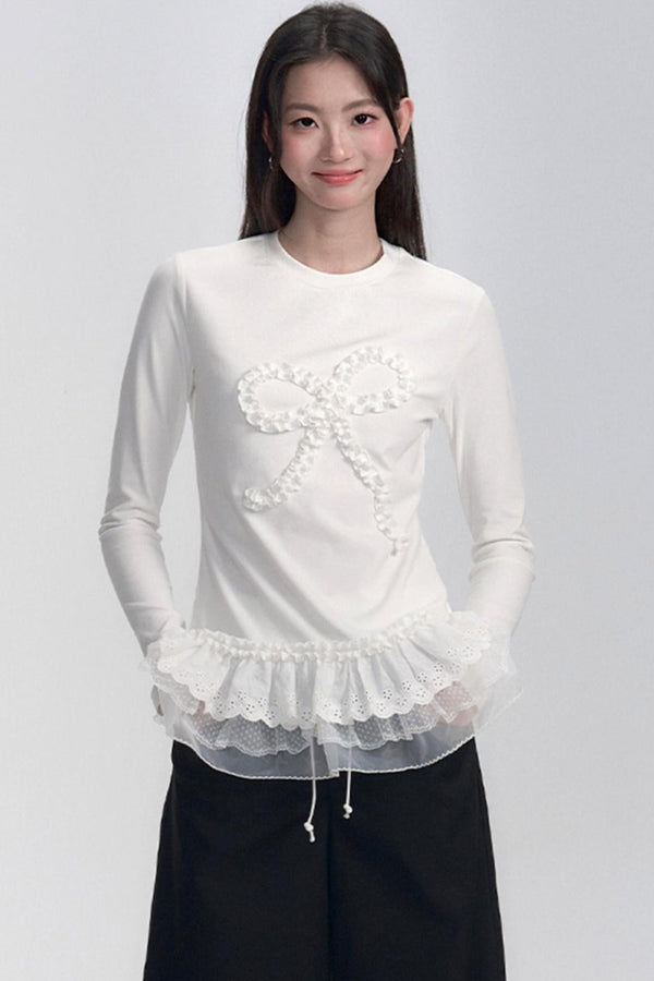 Lace Patchwork Layer Top