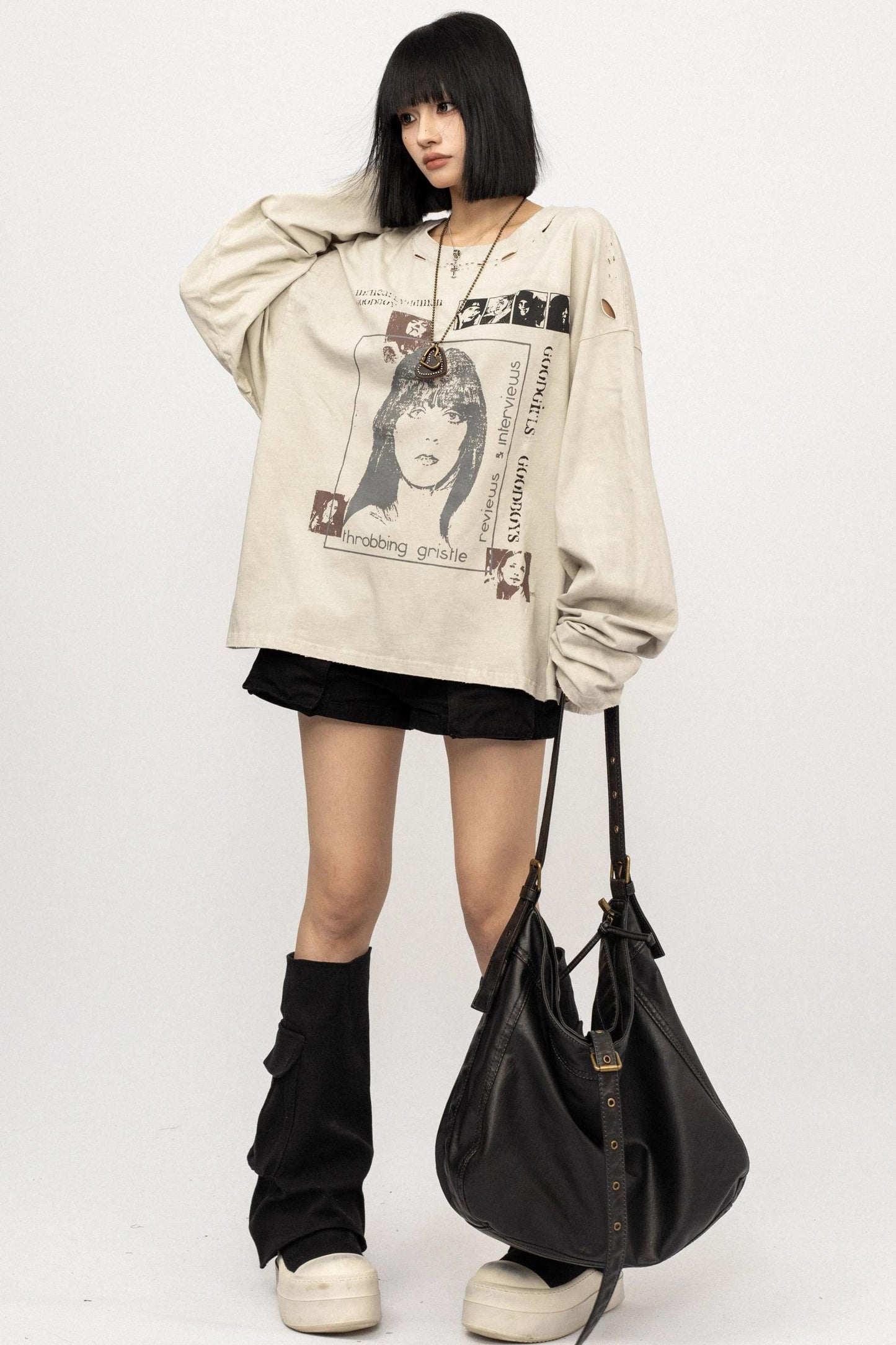 Lazy Retro Long Sleeve Top