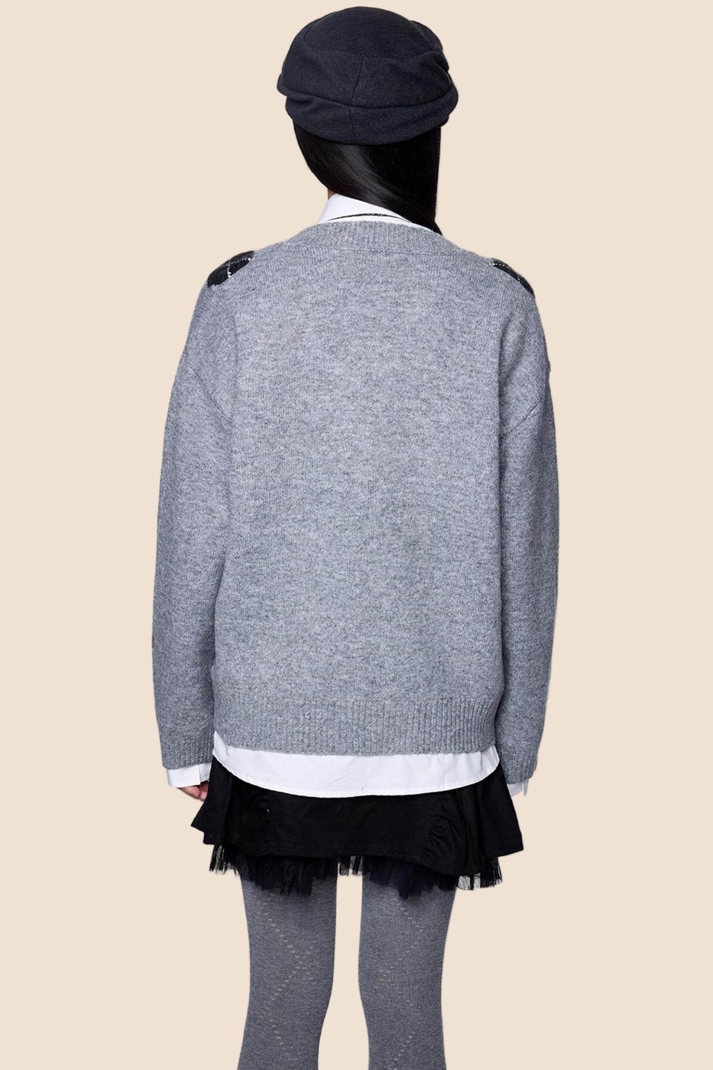 Rhizome V-Neck Knit Sweater