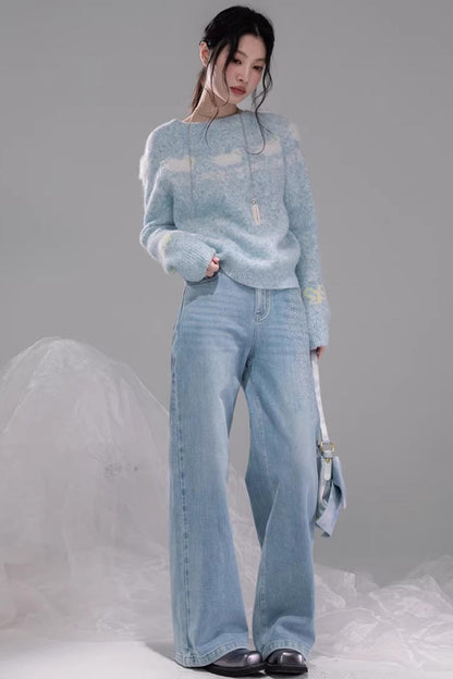 Soft Clouds Jacquard Sweater