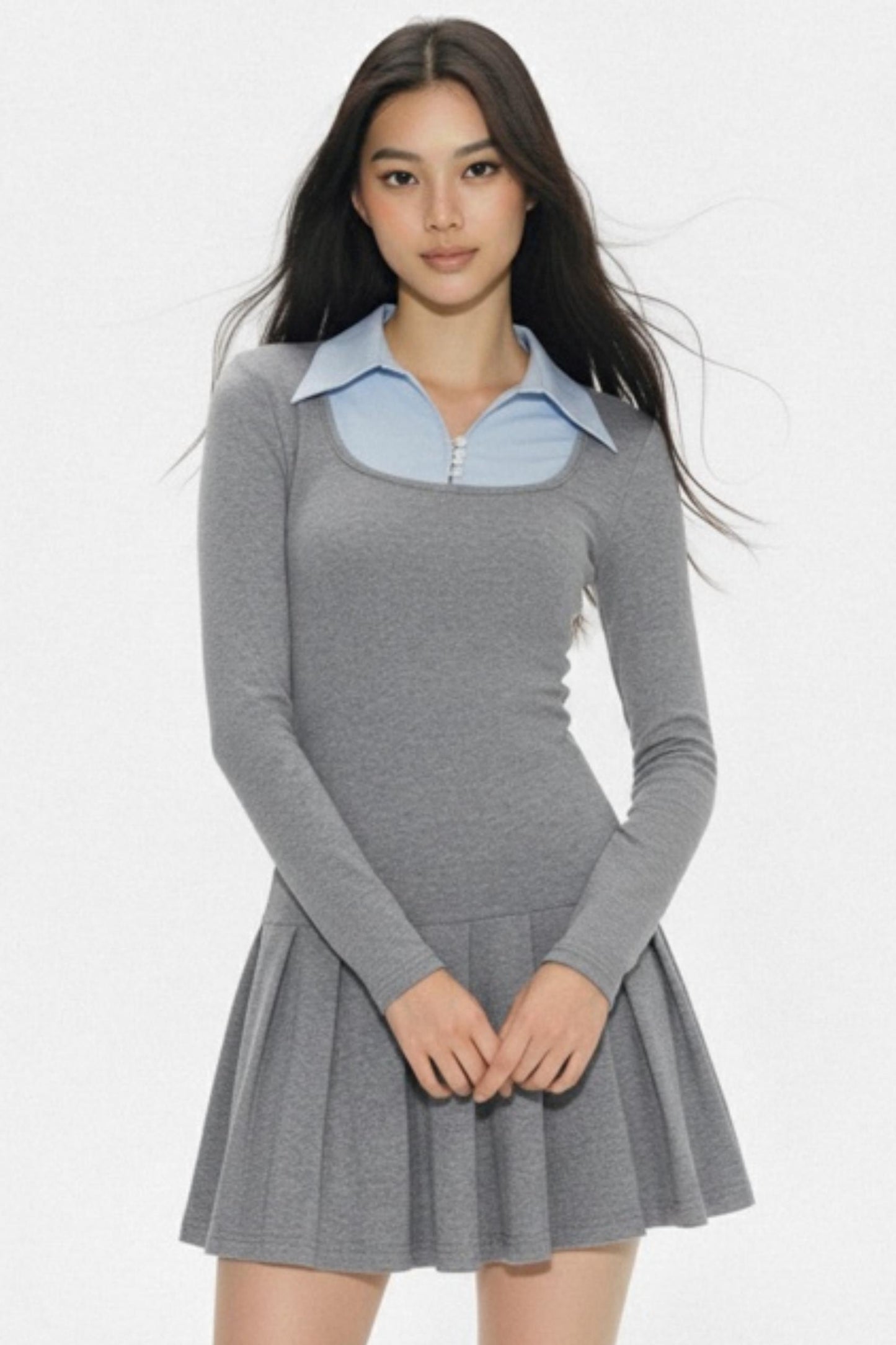 Color-Block Layered Dress