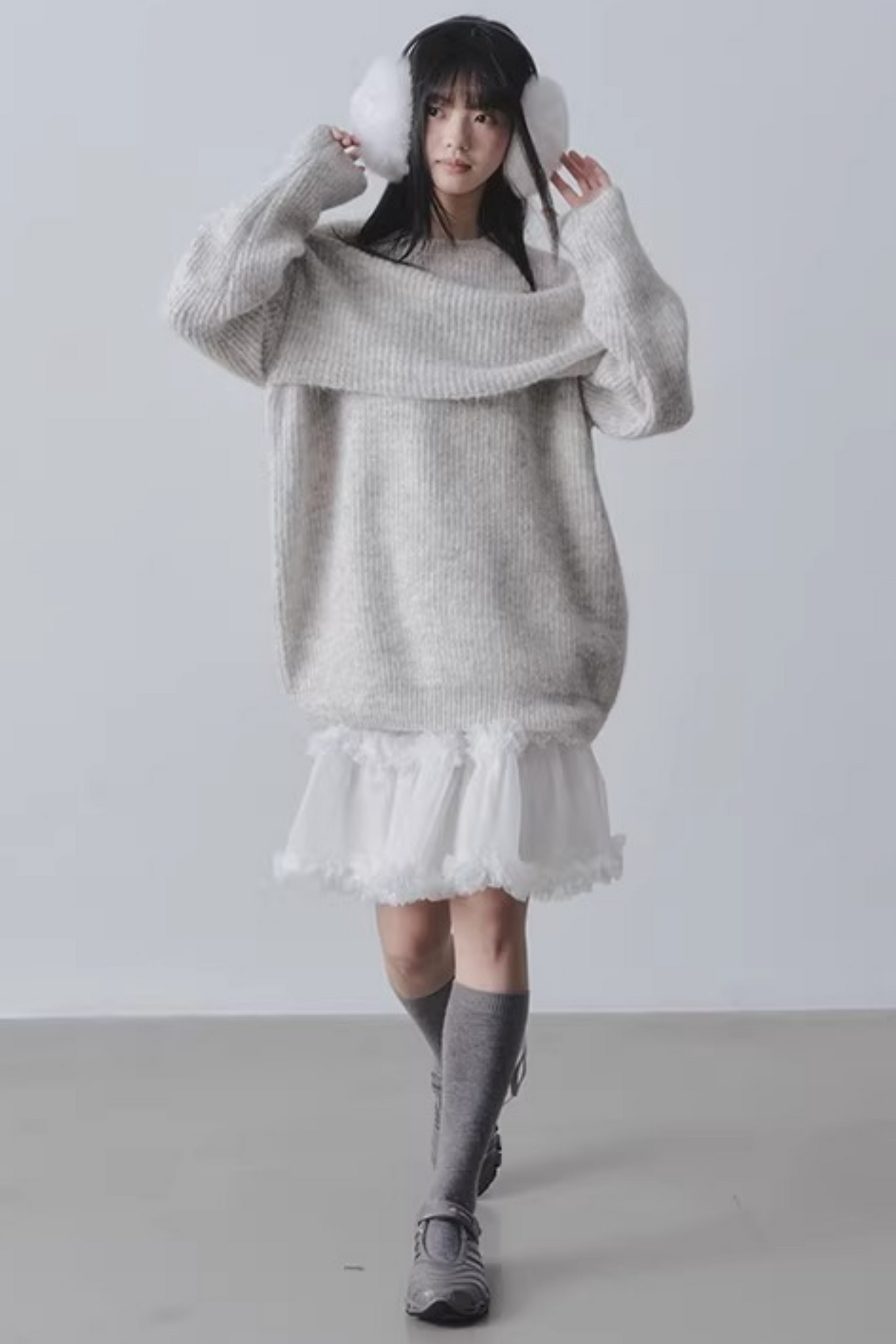 Three-Dimensional Lace Skirt