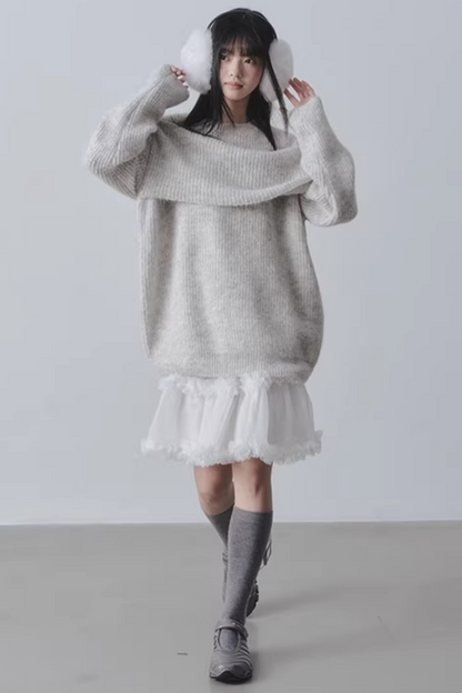 Three-Dimensional Lace Skirt