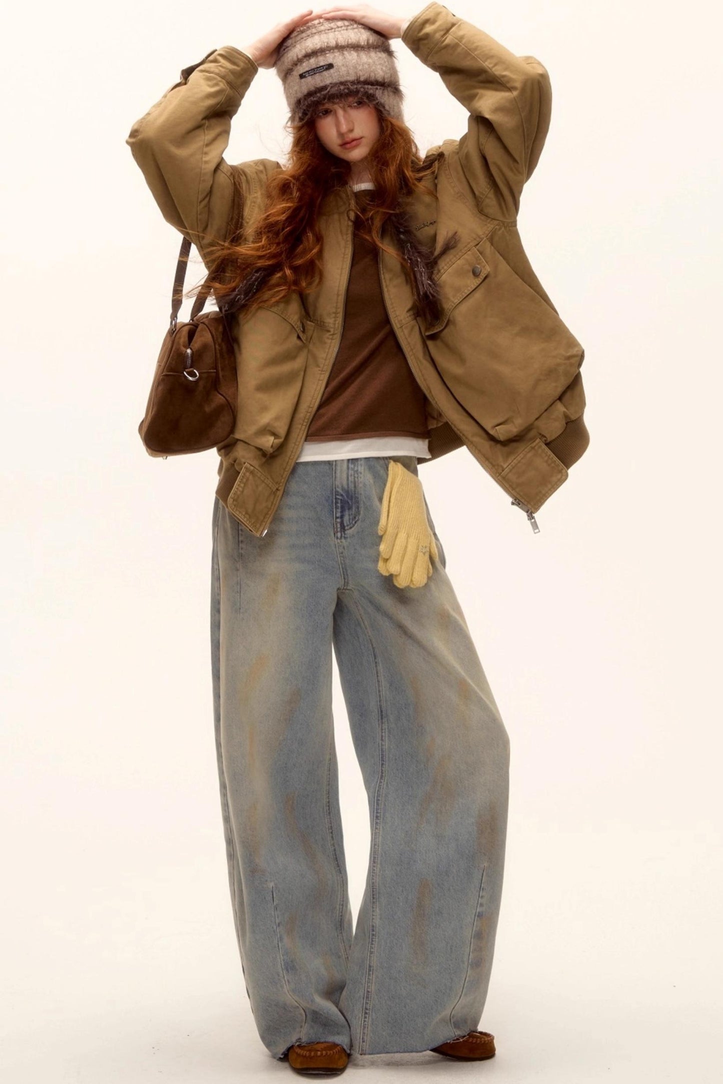 Corduroy Patchwork Retro Jacket Set-Up