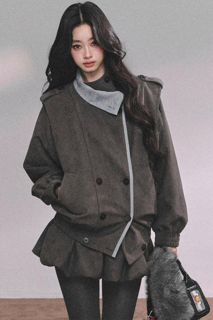 French Autumn Blazer Suit Set-Up