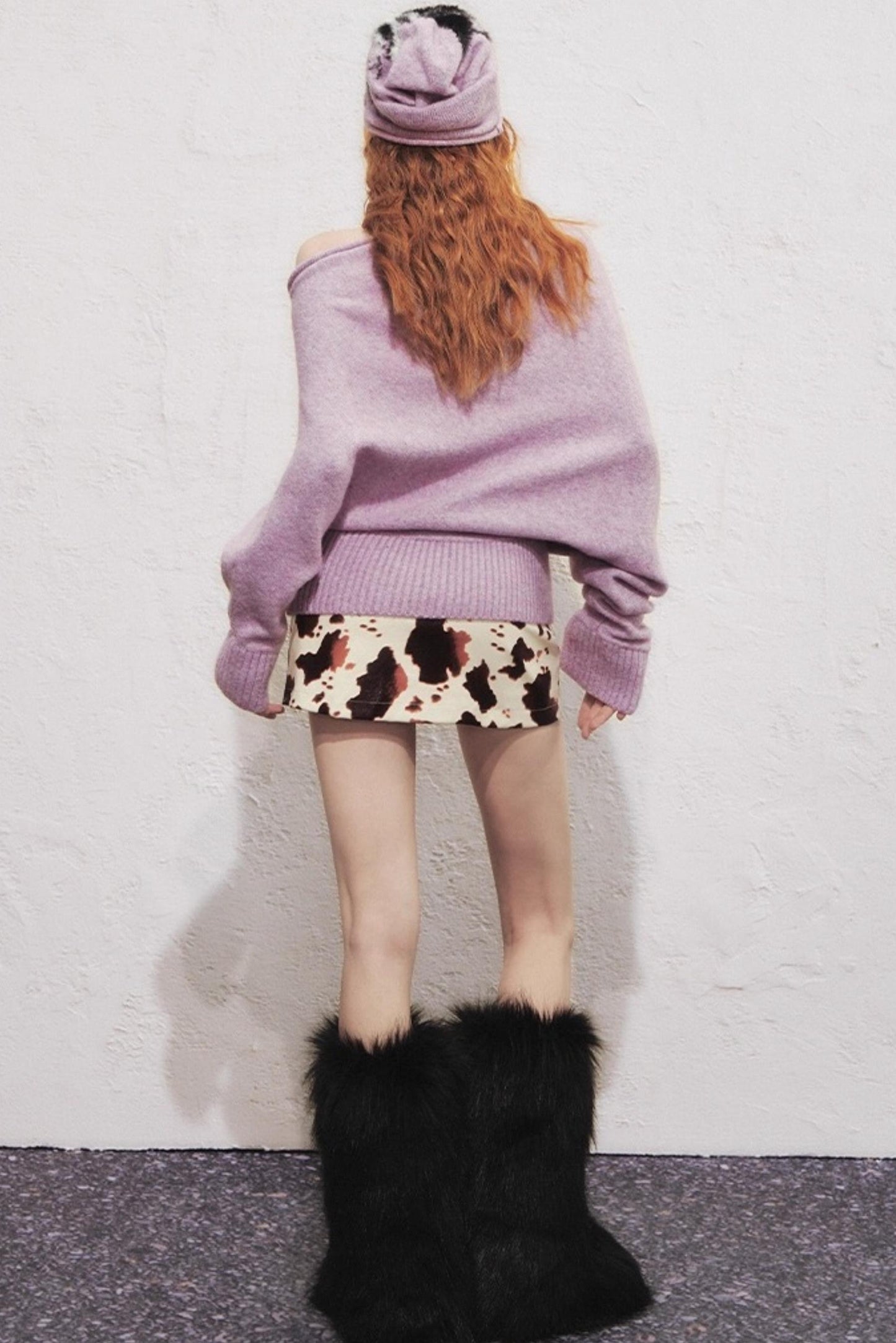 Slanted Long Sleeve Sweater