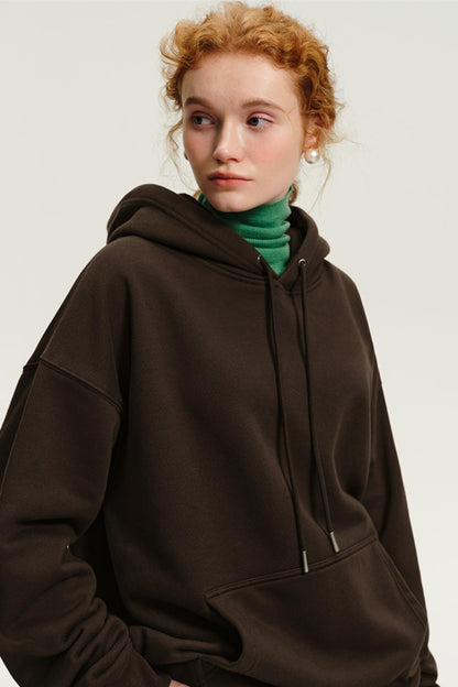 Heavy Fleece Air Layer Hooded Sweatshirt