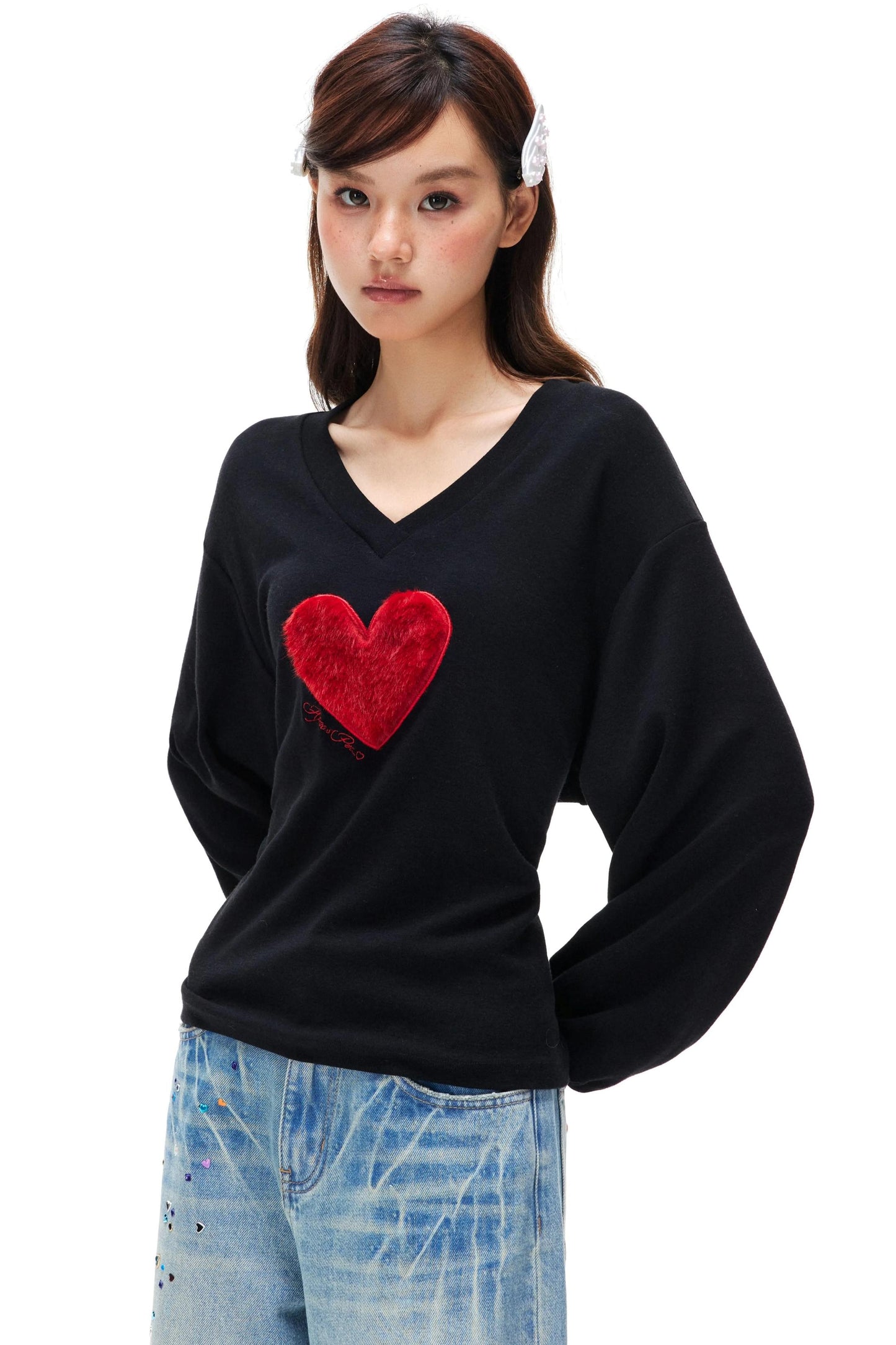 Faux Fur Off-Shoulder Top