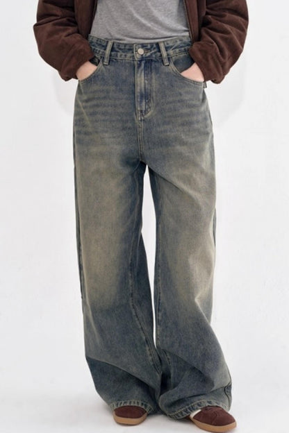 Vintage Distressed Denim Pants