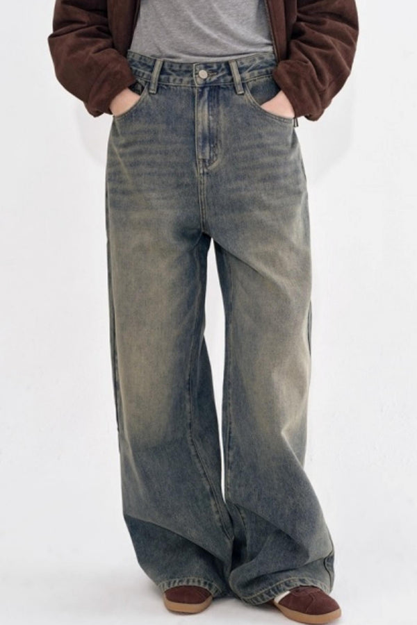 Vintage Distressed Denim Pants