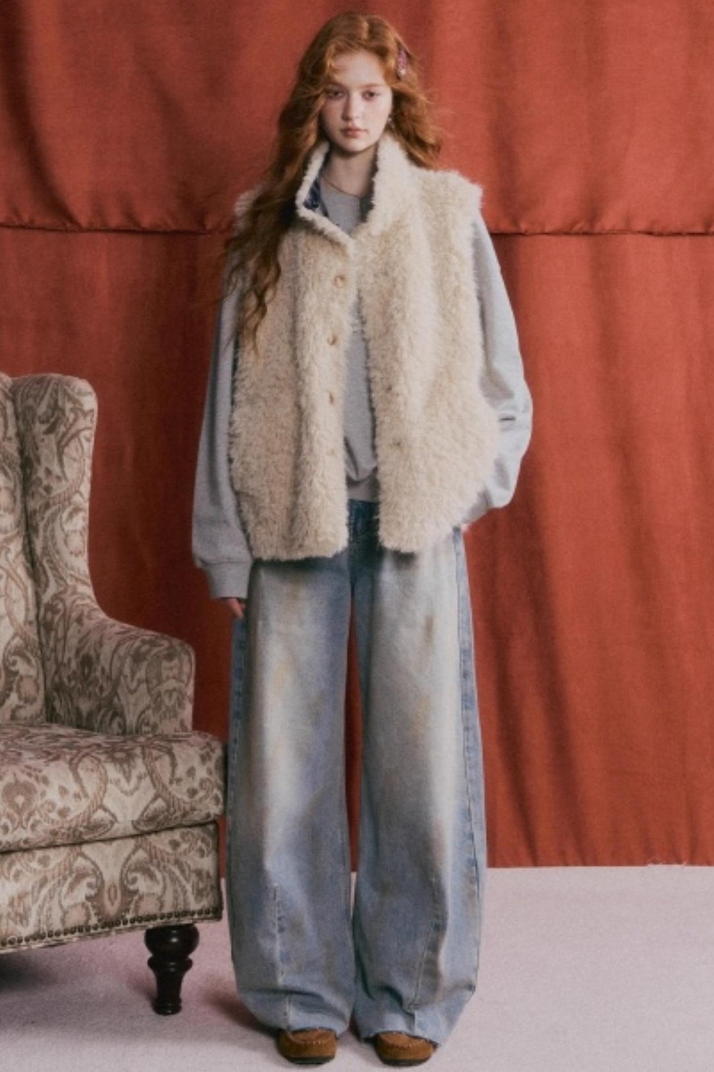 Vintage Distressed Denim Pants