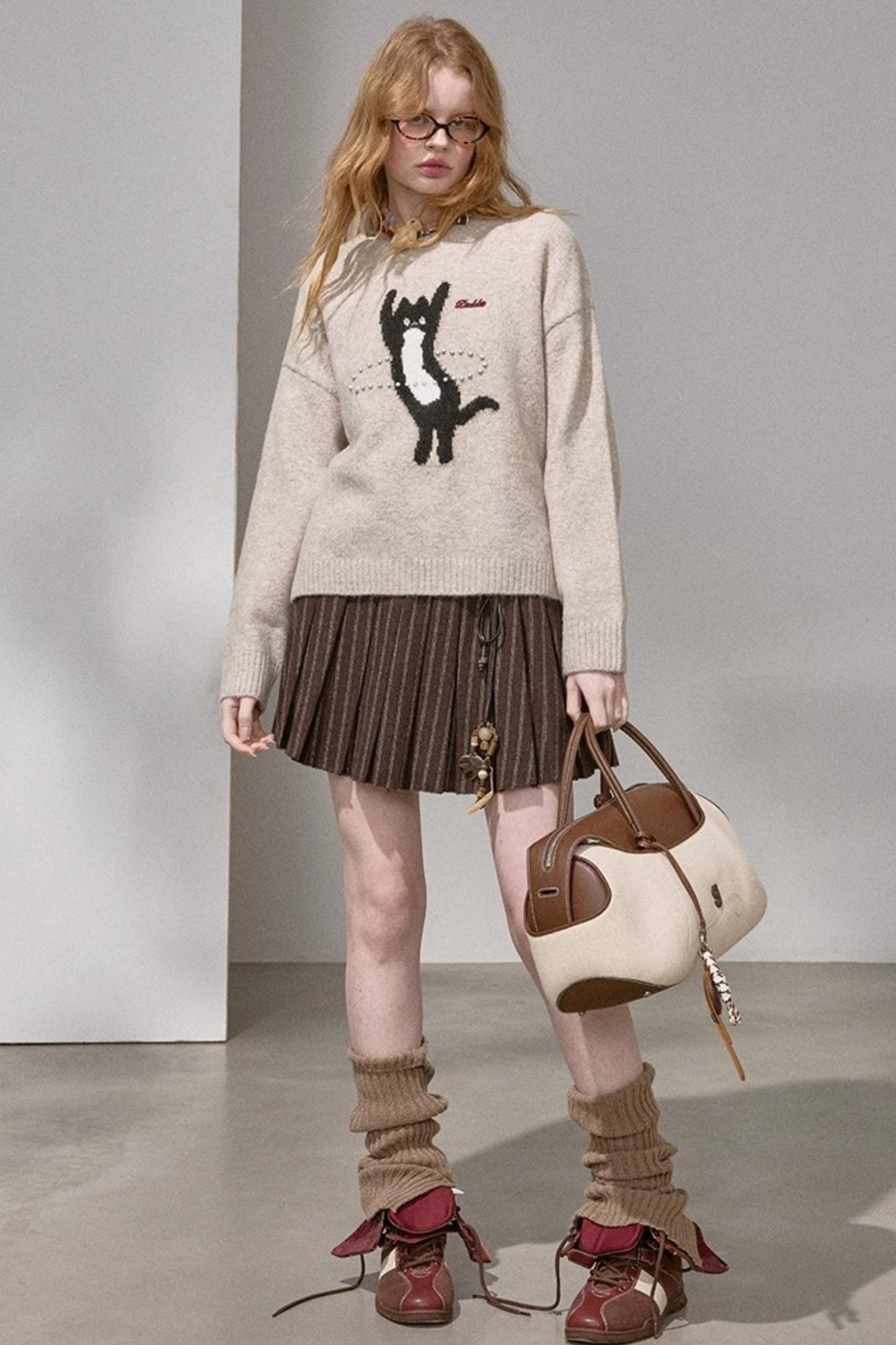 Laser Beaded Knitted Sweater