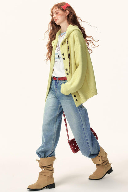 Hooded Knitwear Jacket