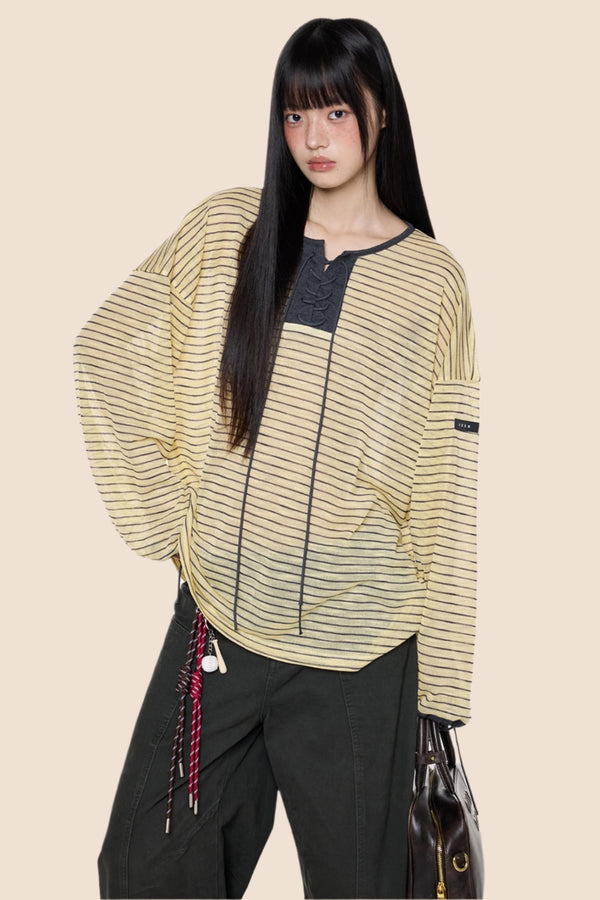 Summer Striped Long Sleeve T-Shirt