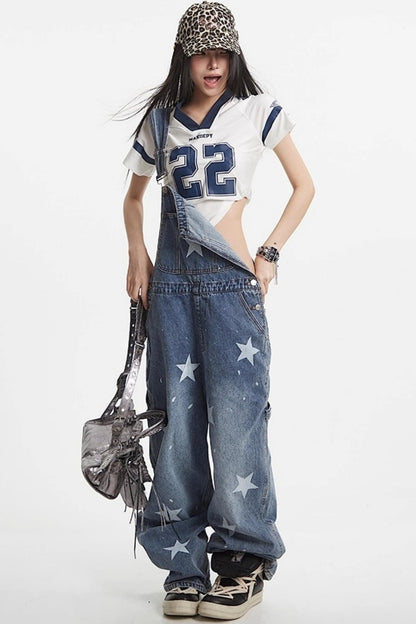 National Denim Bib Pants