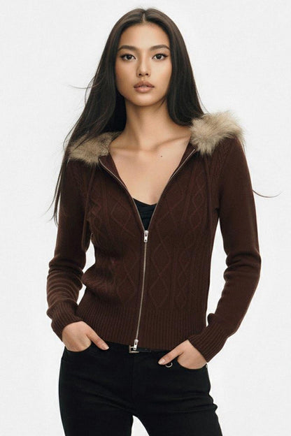 Long Sleeve Basic Zipped Top