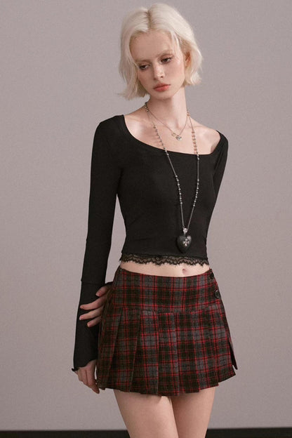 Backless Flared Sleeve Top