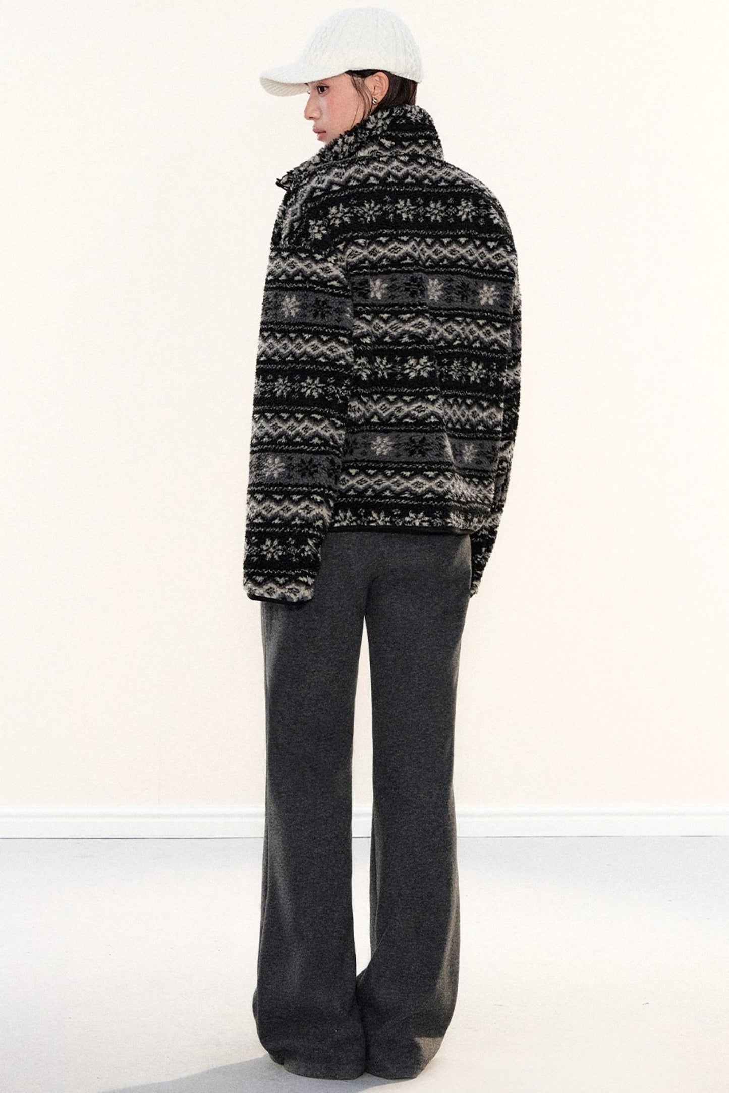 Fleece-Lined Glutinous Rice Pants