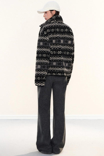 Fleece-Lined Glutinous Rice Pants