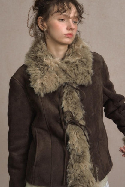 Thick Deerskin Fleece Integrated Jacket