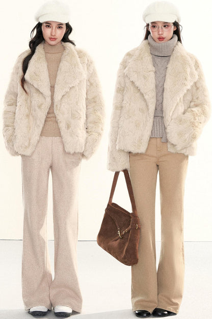 Retro Eco-Friendly Fur Coat