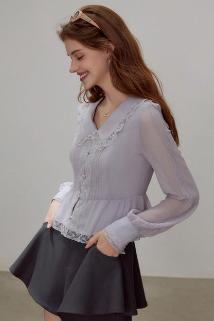 Chiffon Waist Shirt
