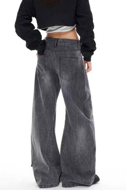 Blue Distressed Denim Pants