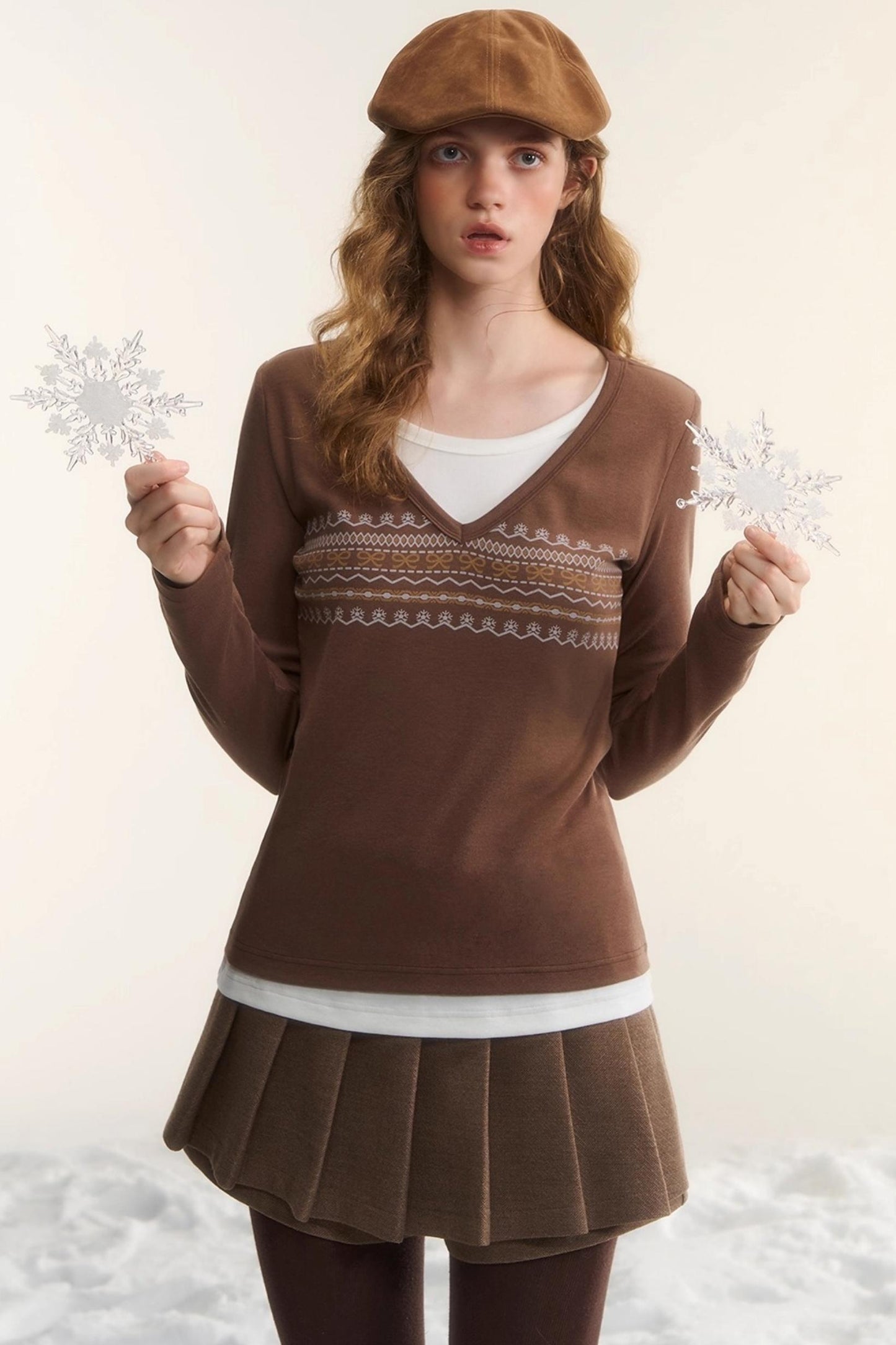 Fair Isle Two-Piece Top