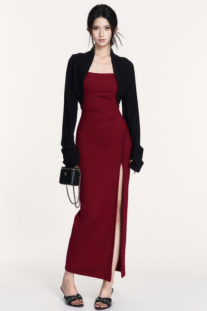 French Slim Waist Slimming Dress