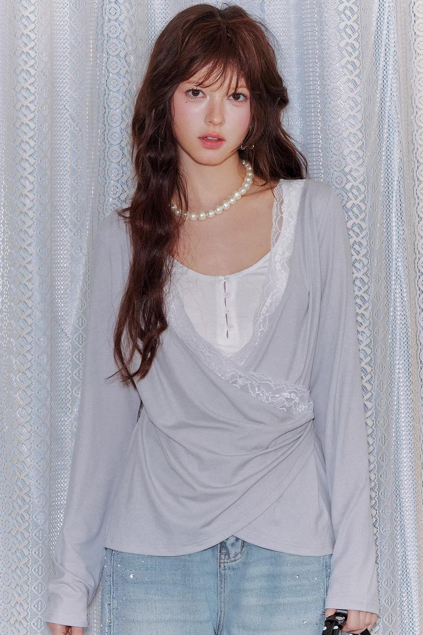 Tencel Lace Swing Top
