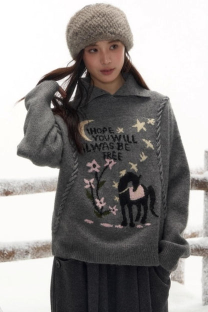 Free-Spirited Knit Sweater