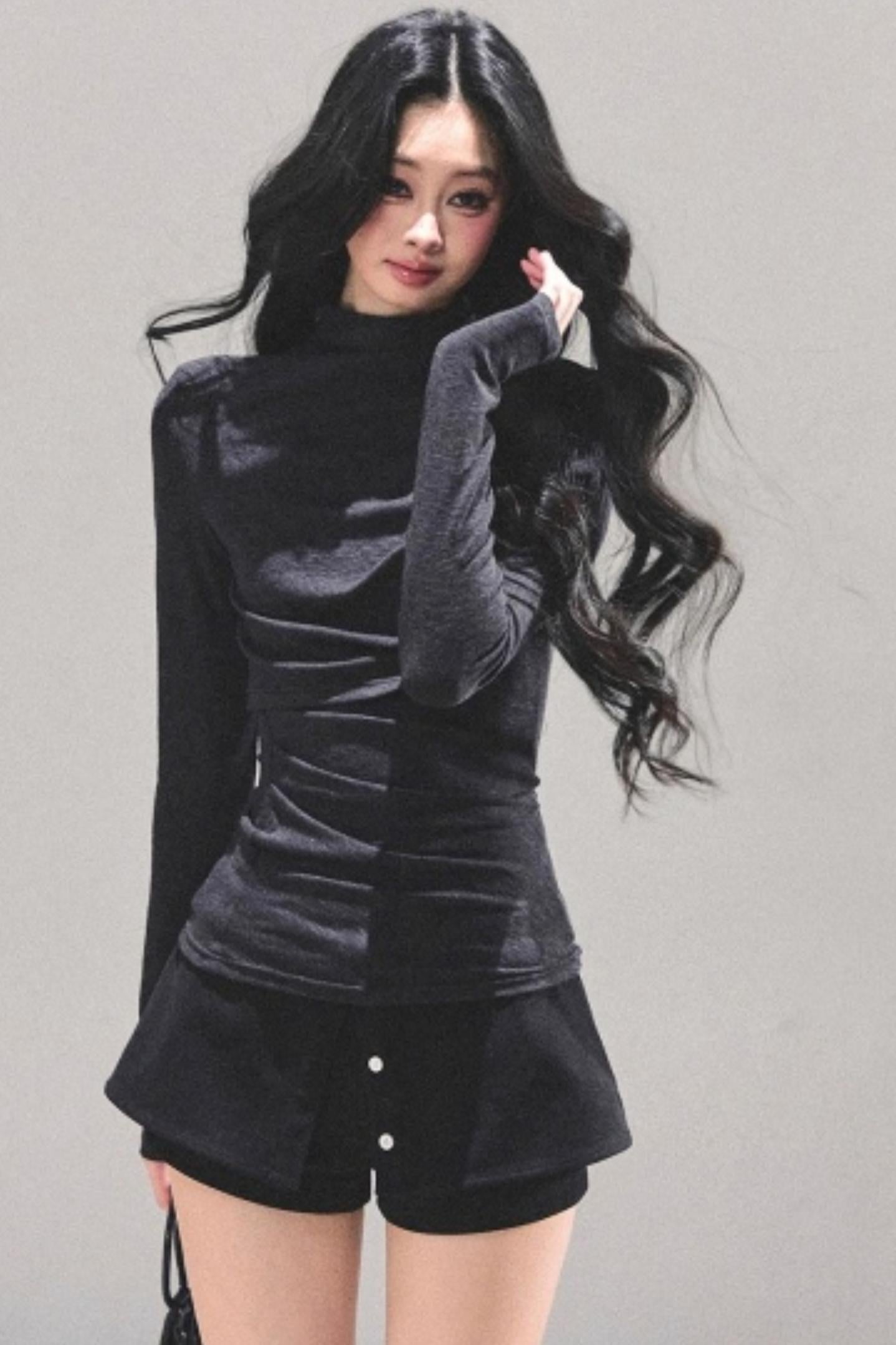 Silent Echoes Gray Top