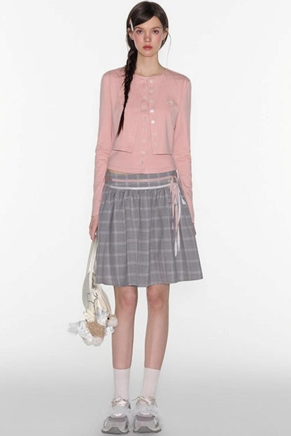 Layered Knitted Cardigan