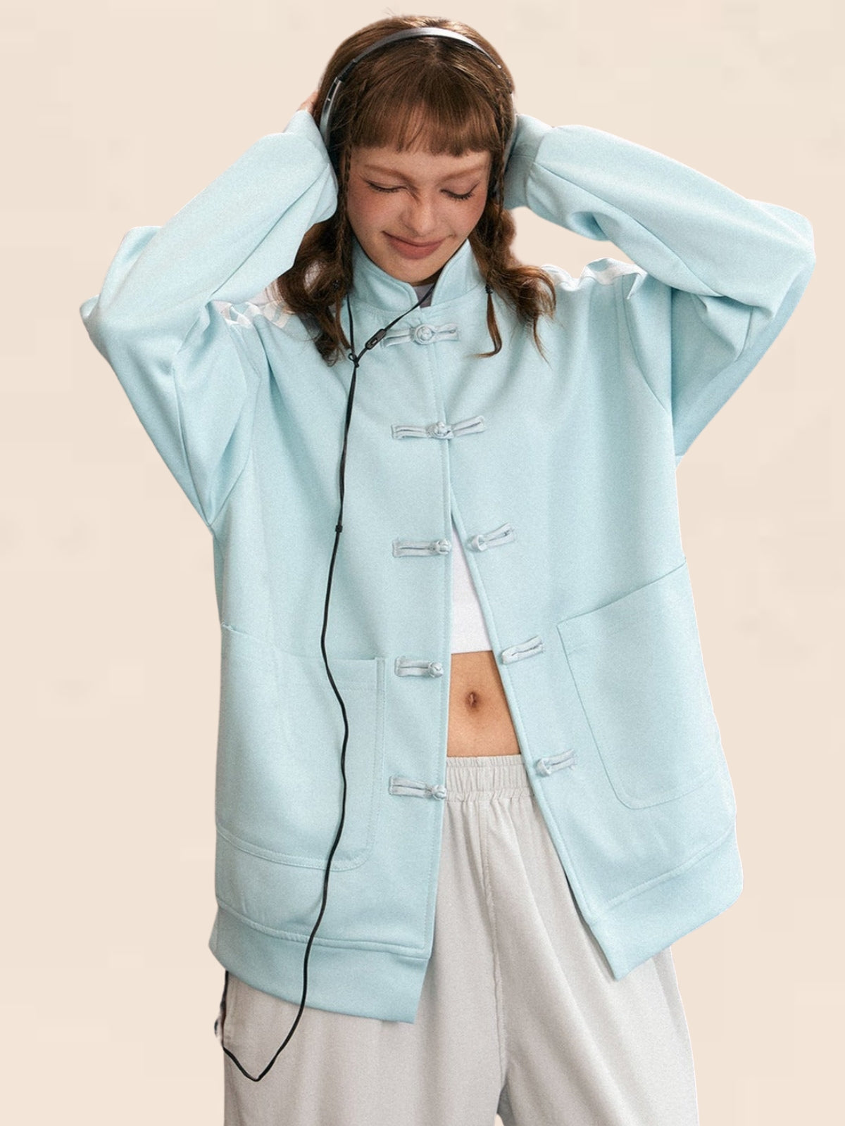 Mint Mambo Loose Fit Casual Jacket