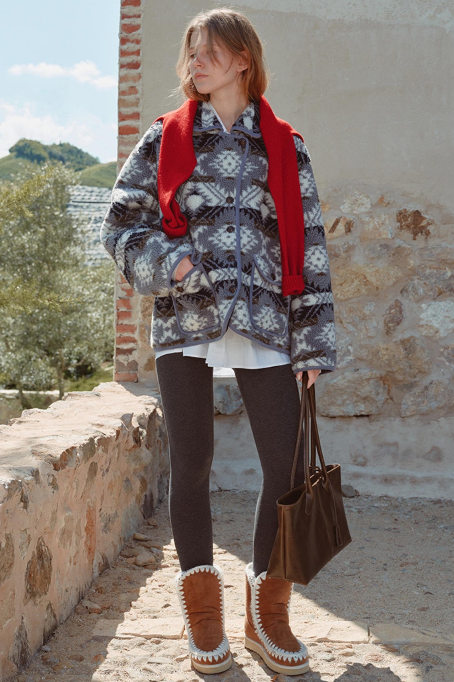 Fair Isle Lamb Wool Jacket