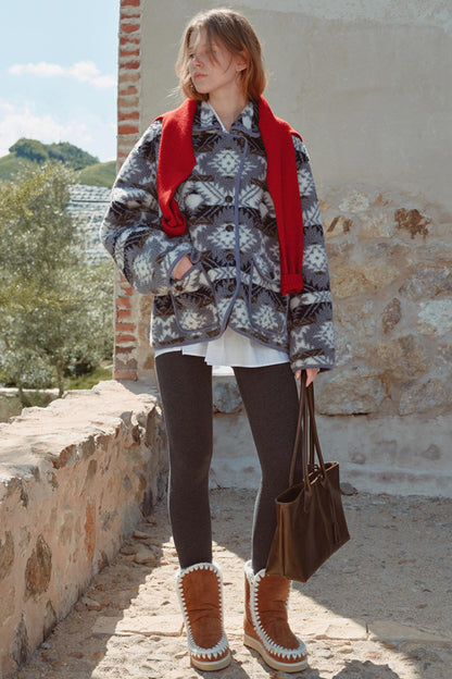 Fair Isle Lamb Wool Jacket