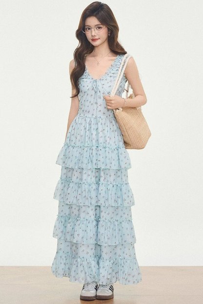 Mint Green Floral Dress