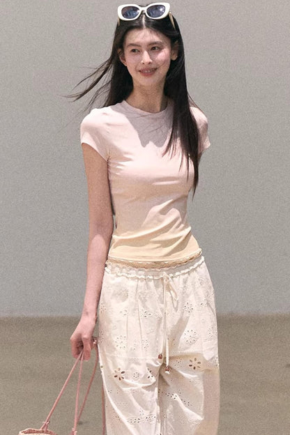 그라데이션 레이스 여름 탑