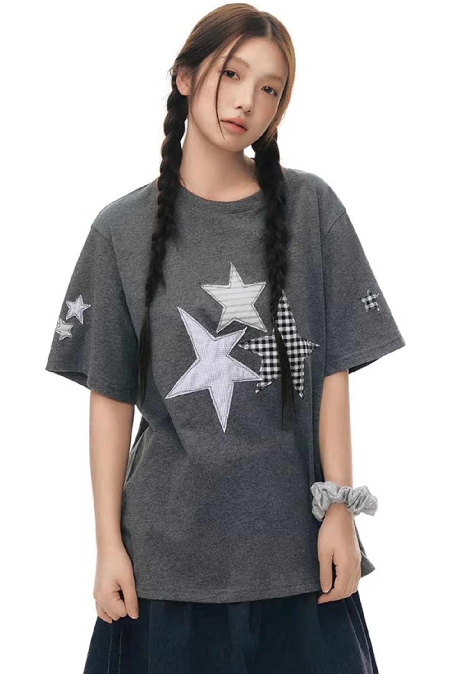 Star Patch Embroidered T-Shirt