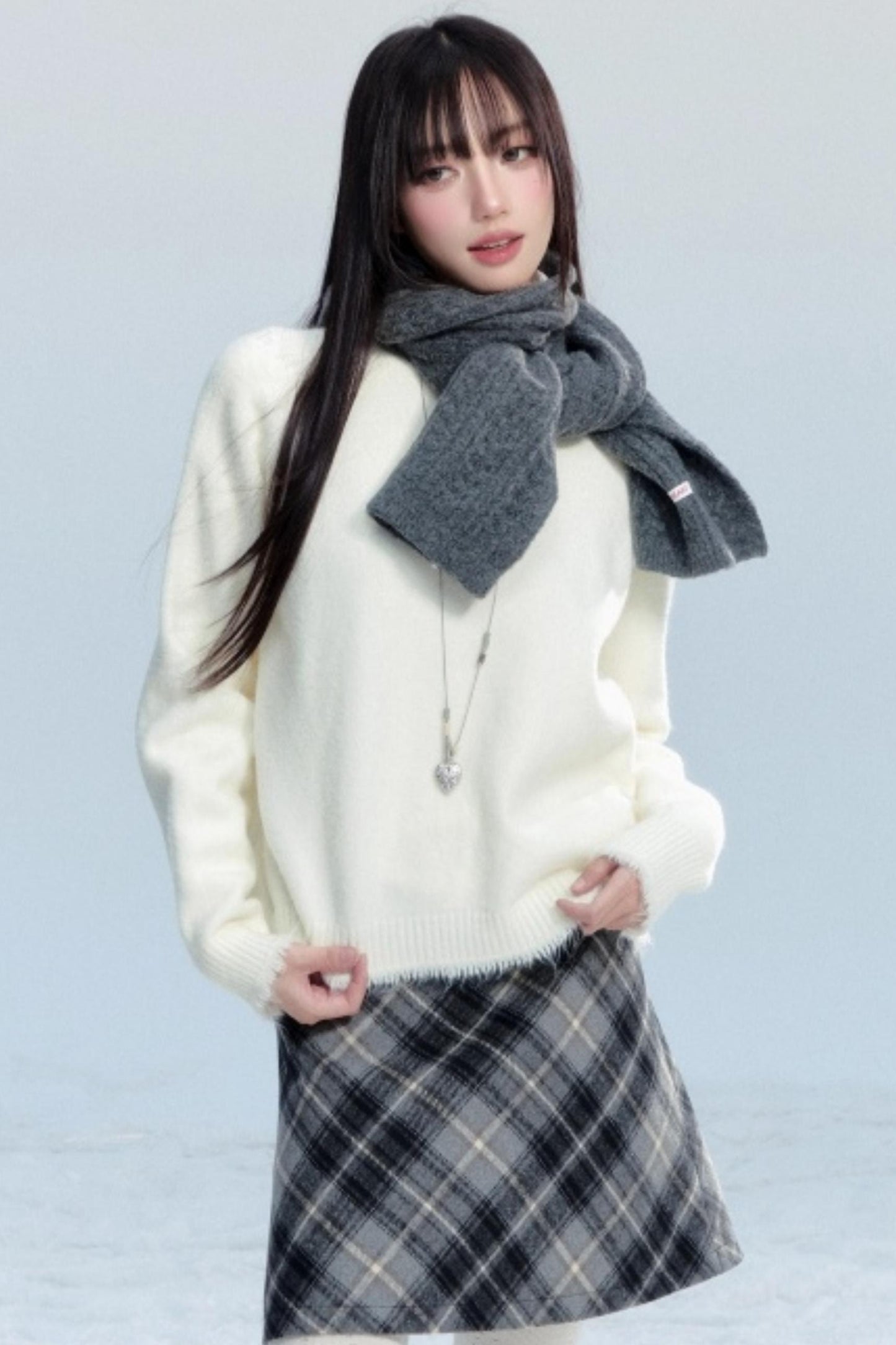 Fringed Raw Edge Sweater